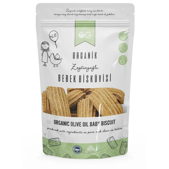OG Organik Zeytinyağlı Bebek Bisküvisi 300 gr ürün görseli 1