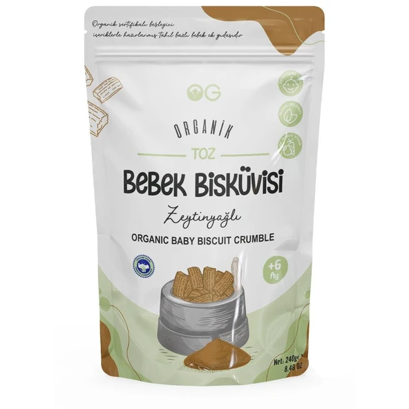 OG Toz Keçiboynuzlu Bebek Bisküvisi 240g ürün görseli 1