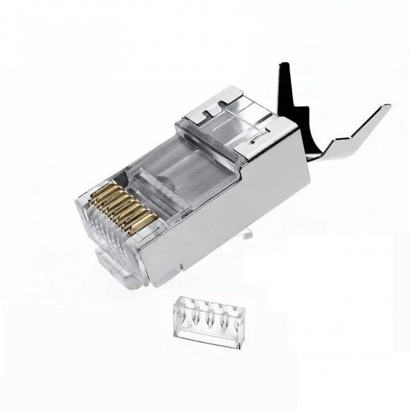Q-PORT Q-J710M CAT 7 KONNEKTÖR + AYRAÇ 10LU PAKET ürün görseli 1
