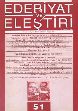 Edebiyat ve Eleştiri 51 Eylül   Ekim 2000 ürün görseli 1