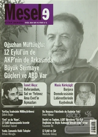 Mesele Kitap Dergisi 45 Eylül 2010 ürün görseli 1
