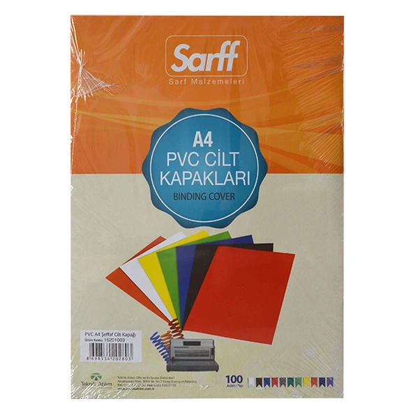 Sarff Cilt Kapağı Plastik Opak A4 160 MIC Şeffaf 15201003 ürün görseli 1