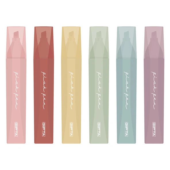 Gıpta Fosforlu Kalem Pickpen Açık Pembe F1554 ürün görseli 1