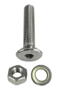 Havşa Başlı İmbus Civata Ss304 M6X50 Somun, Pul, 3Lü ürün görseli 1