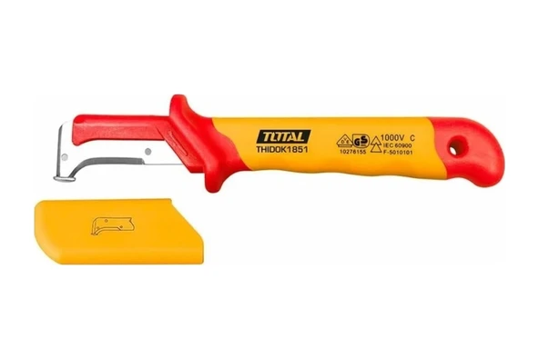Total Thıdck1851 50x185mm Vde Kanca Bıçak Kablo Sıyırma Soyma Bıçağı İzoleli ürün görseli 1