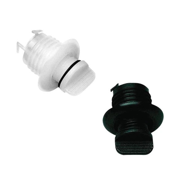 Drain Socket w/Captive Plug, Round Ø40mm, White ürün görseli 1