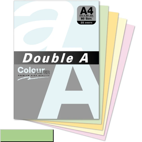 Double A Renkli Kağıt 25 Lİ A4 80 GR Pastel Eski Gül Rengi ürün görseli 1