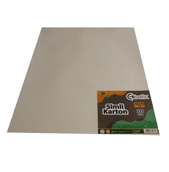 Bafix Simli Karton 50x70 Beyaz-10-PKT ürün görseli 1