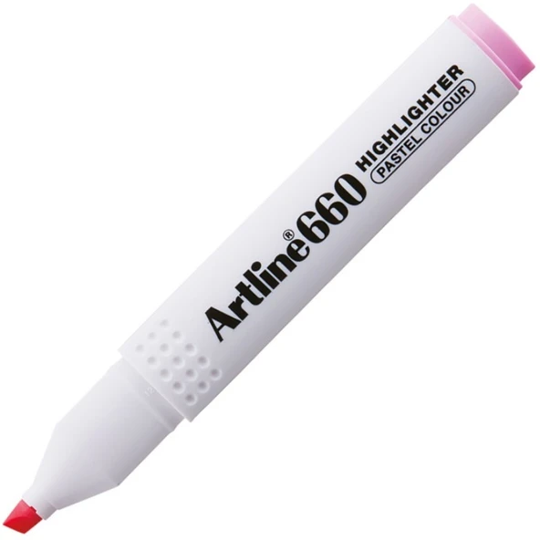 Artline Fosforlu Kalem Kesik Uç 1,0-4,0 MM Pastel Pink (12 adet)660 ürün görseli 1