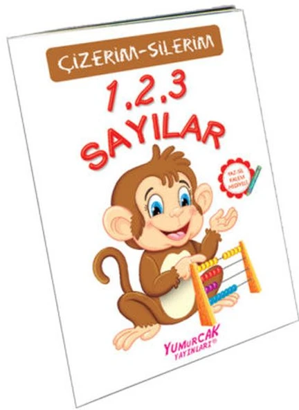 123 Sayılar (Çizerim-Silerim) - Kalem Hediyeli ürün görseli 1