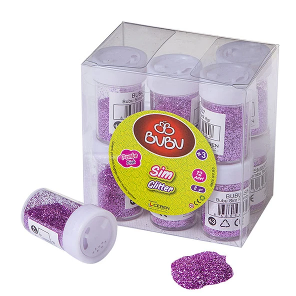 Bu-Bu Sim Pembe Renk 8 gr 12 Lİ PAKET-12-LI-PKT ürün görseli 1