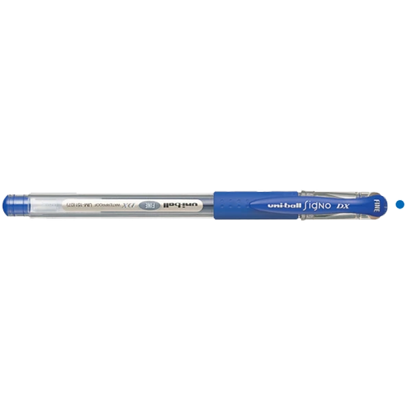 Uni-Ball Roller Kalem ( 12 adet )  Signo DX Fine Jel Bilye Uç 0.7 MM Mavi UM-151 ürün görseli 1