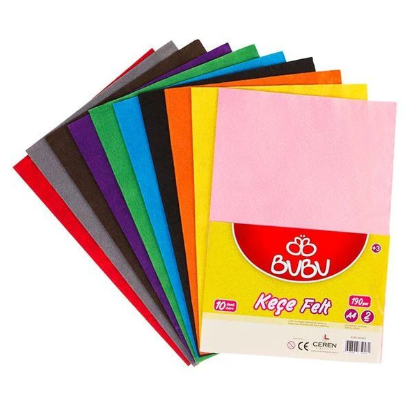 Bu-Bu Keçe 20x30 10 LU BUBU-KE0001-1-LI-PKT ürün görseli 1
