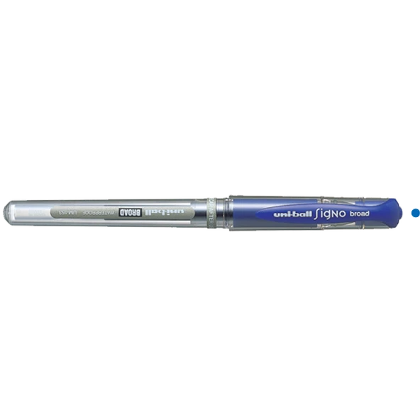 Uni-Ball Roller Kalem ( 12 adet )  Signo Broad Jel Bilye Uç İmza Kalemi 1.0 MM Mavi UM-153 ürün görseli 1