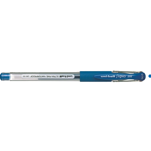 Uni-Ball Roller Kalem ( 12 adet )  Signo DX Jel Bilye Uç 0.38 MM Mavi UM-151 ürün görseli 1