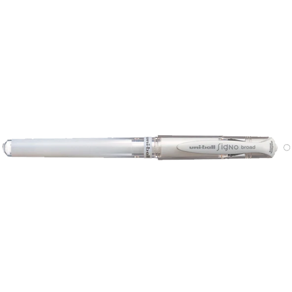 Uni-Ball Roller Kalem ( 12 adet )  Signo Broad Jel Bilye Uç Davetiye 1.0 MM Beyaz UM-153 ürün görseli 1
