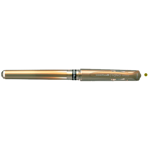 Uni-Ball Roller Kalem ( 12 adet )  Signo Broad Jel Bilye Uç Davetiye 1.0 MM Altın UM-153 ürün görseli 1