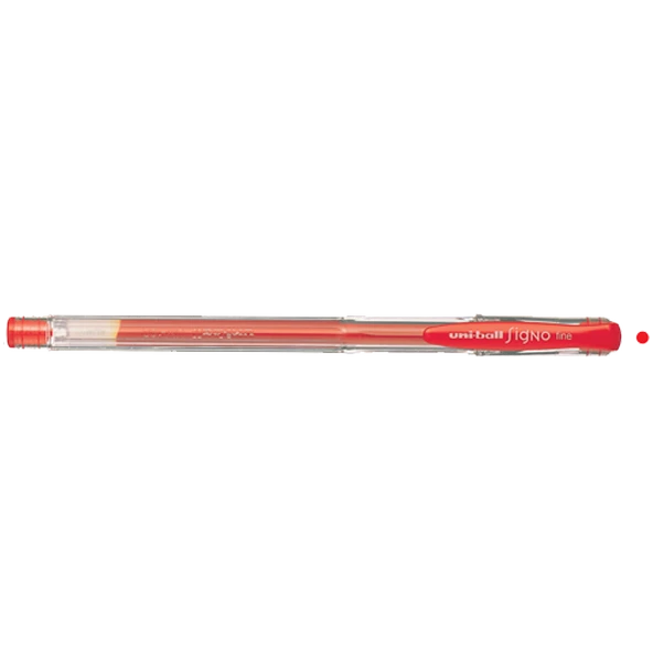 Uni-Ball Roller Kalem (12 adet) Signo Fine Jel Bilye Uç 0.7 MM Kırmızı  UM-100 ürün görseli 1