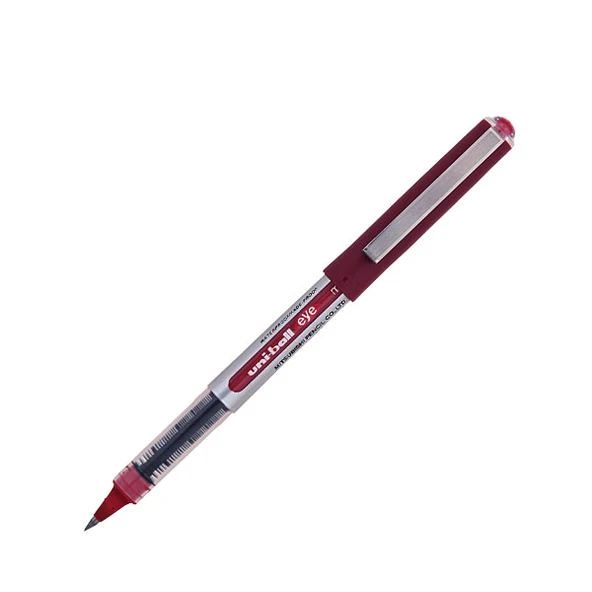 Uni-Ball Roller Kalem (12 adet) 10 Eye Broad Jel Bilye Uç İmza Kalemi 1.0 MM Kırmızı UB-150 ürün görseli 1