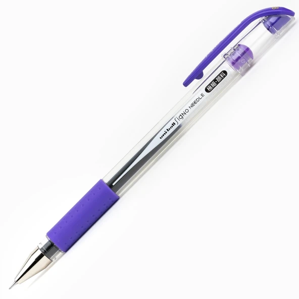 Uni-Ball Roller Kalem Signo Needle İğne Uç 0.38 MM Mor (10 lu paket)UM-151ND ürün görseli 1