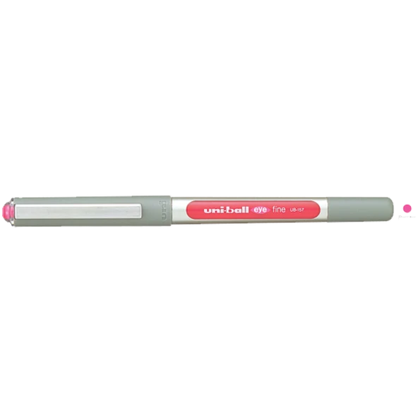 Uni-Ball Roller Kalem ( 12 adet)  Eye Fine Bilye Uç 0.7 MM Pembe UB-157 ürün görseli 1