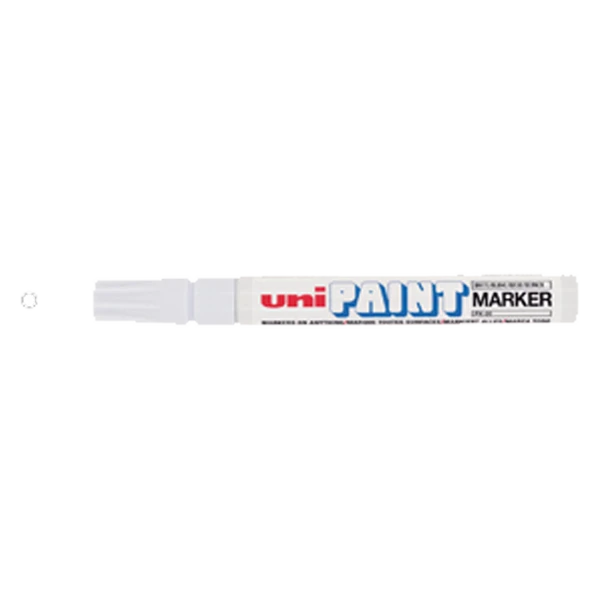 Uni-Ball Markör Boyama Paınt Marker 2.2-2.8 MM Beyaz PX-20 ( 12 adet) ürün görseli 1