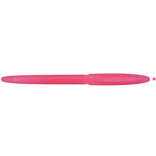 Uni-Ball Roller Kalem (12 adet) Signo Gelstick Jel Bilye Uç 0.7 MM Fosforlu Pembe UM-170 ürün görseli 1