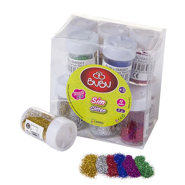 Bu-Bu Sim Karışık Renk 8 Gr BUBU-SM0001-12-LI-PKT ürün görseli 1