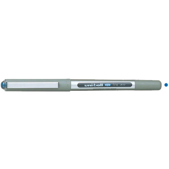 Uni-Ball Roller Kalem  ( 12 adet)Eye Fine Bilye Uç 0.7 MM Mavi UB-157 ürün görseli 1