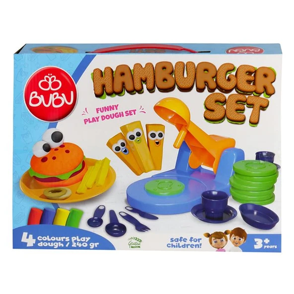 Bu-Bu Oyun Hamuru Seti Hamburger (L) BUBU-OH0010 ürün görseli 1