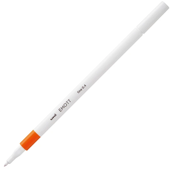 Uni-Ball Akrilik Uçlu Kalem Emott 0.4 MM Fine Turuncu-10-PKT ürün görseli 1