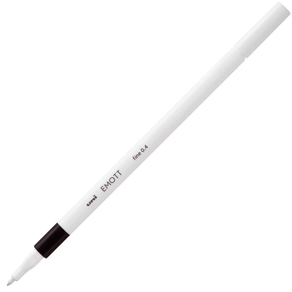 Uni-Ball Akrilik Uçlu Kalem Emott 0.4 MM Fine Siyah-10-PKT ürün görseli 1