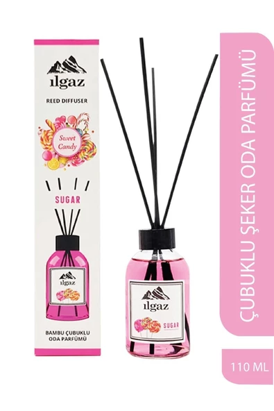 Sweet Candy Bambu Çubuklu Oda Kokusu 110 Ml Red Diffuser Sugar Ortam Kokusu ürün görseli 1
