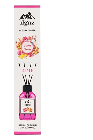 Sweet Candy Bambu Çubuklu Oda Kokusu 110 Ml Red Diffuser Sugar Ortam Kokusu - Resim 2