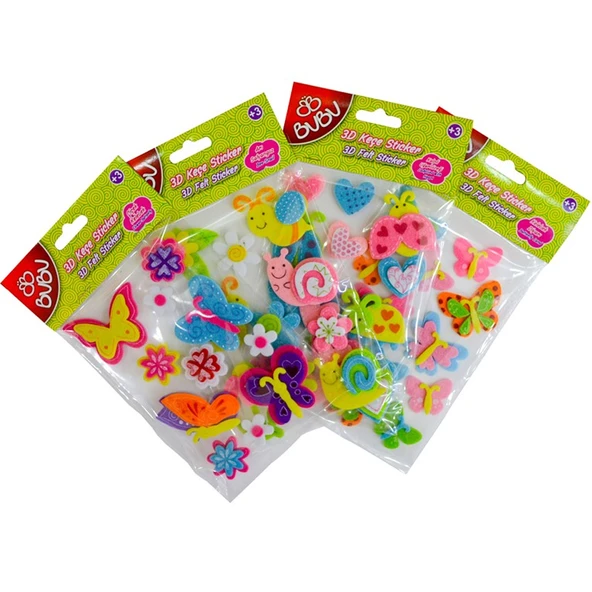 Bu-Bu Sticker 3D Keçe Küçük BUBU-STS009 ürün görseli 1