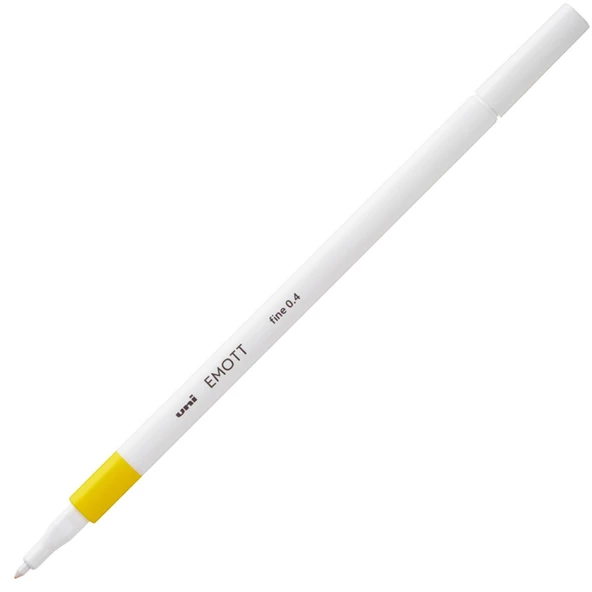Uni-Ball Akrilik Uçlu Kalem Emott 0.4 MM Fine Sarı-10-PKT ürün görseli 1