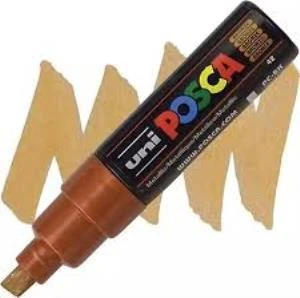 Uni-Ball Posca 8.0 Su Bazlı Poster Markörü Bronz PC-8K ürün görseli 1
