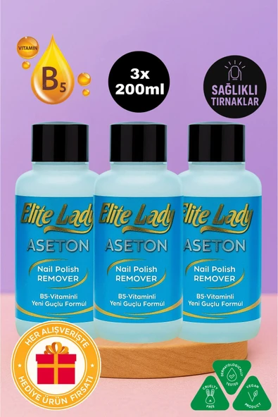 B-5 Vitaminli Oje Çıkarıcı 200 ml - 3'lü Eko Set Tırnak Kırılmalarını Önleyici Aseton ürün görseli 1