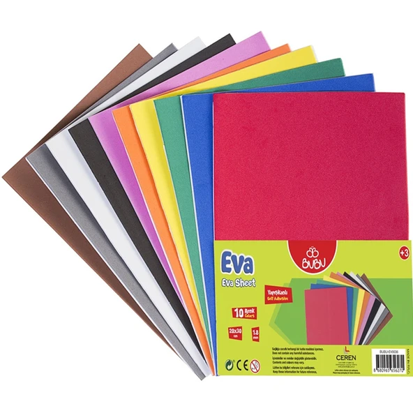 Bu-Bu Eva Yapışkanlı 20x30 Cm 10 Renk BUBU-EV0036 ürün görseli 1