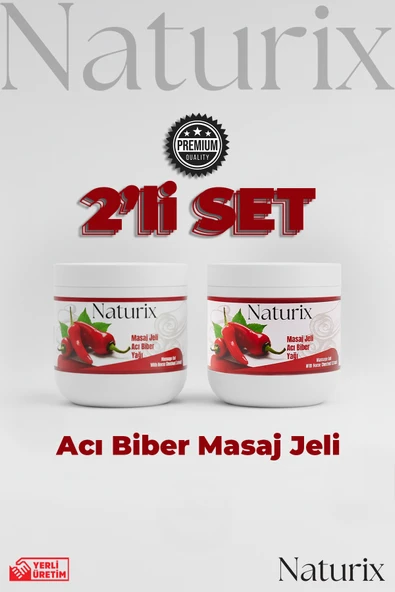 Paprika & Chili Biber Balsamı Masaj Jeli 2'li Eko Paket - 500 Ml ürün görseli 1