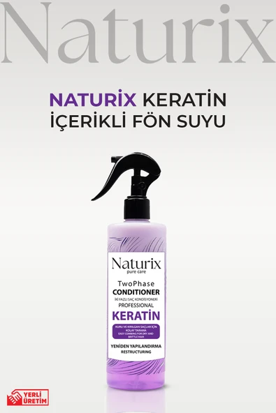 Keratin İki Fazlı Saç Bakım ve Fön Suyu 400ml - Yeniden Yapılandırma ve Koruma ürün görseli 1
