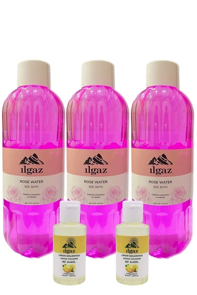 Doğal Gül Suyu 3'lü Eko Paket 400 Ml - Cilt Bakımı İçin Doğal ve Ferah Bakım ürün görseli 1