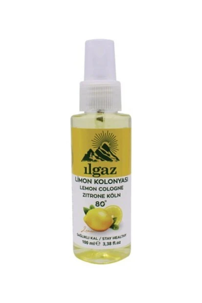 Klasik Limon Kolonyası 100 ml Çanta Boy Sprey - 80 Derece Ferahlatıcı ve Hijyenik Kolonya ürün görseli 1