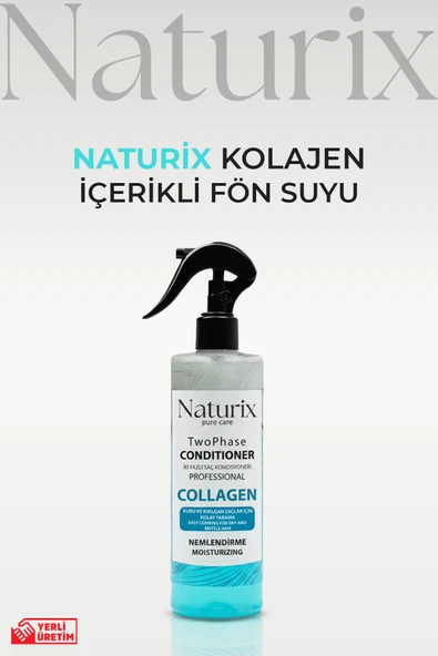 Naturix Collagen İki Fazlı Saç Bakım ve Fön Suyu 400 Ml - Yoğun Nemlendirme ürün görseli 1