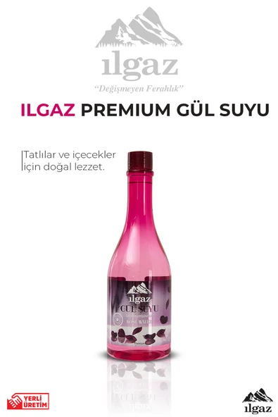 Gıdaya Eklenebilir Ve Içilebilir Gül Suyu 400 ml - Gıdaya Uygun Gül Aromalı ürün görseli 1