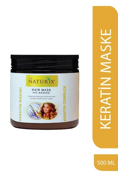 Keratin Bakım Saç Maskesi 500 Ml Nemlendirici, Canlandırıcı ve Tüm Saç Tiplerine Uygun ürün görseli 1