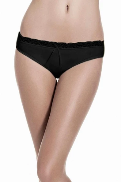 6 Adet Çift Kaplan Bayan Dantelli Bikini Külot 609 - Resim 2