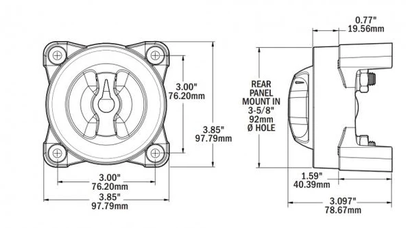 Blue Sea Systems Akü Şalteri 9003E - Resim 3