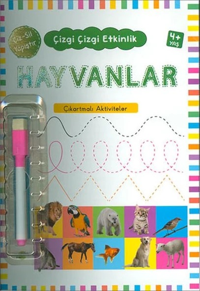 Çizgi Çizgi Etkinlik- Hayvanlar (4+ Yaş) ürün görseli 1