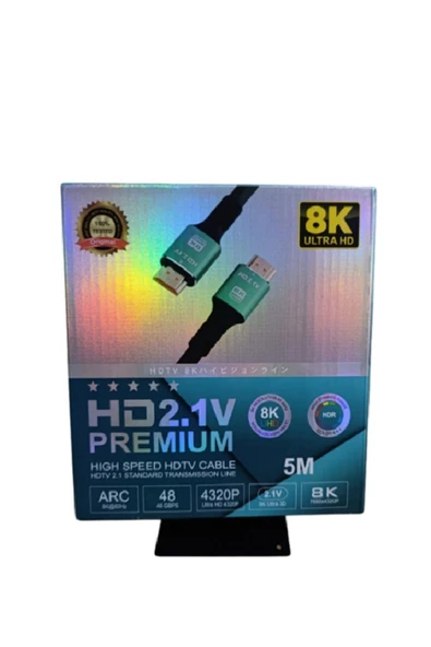 wellbox 8K Ultra Görüntü Kalitesi 5 Metre HDMI Kablo Extra Kalın Kablo Altın Uçlu Görüntü & Ses Değişimi ürün görseli 1